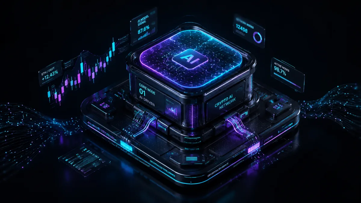 Jednoduchý řídicí panel AI analytiky na obrazovce